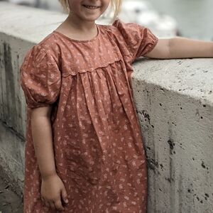 Floral Puff Sleeve Dress for Kids